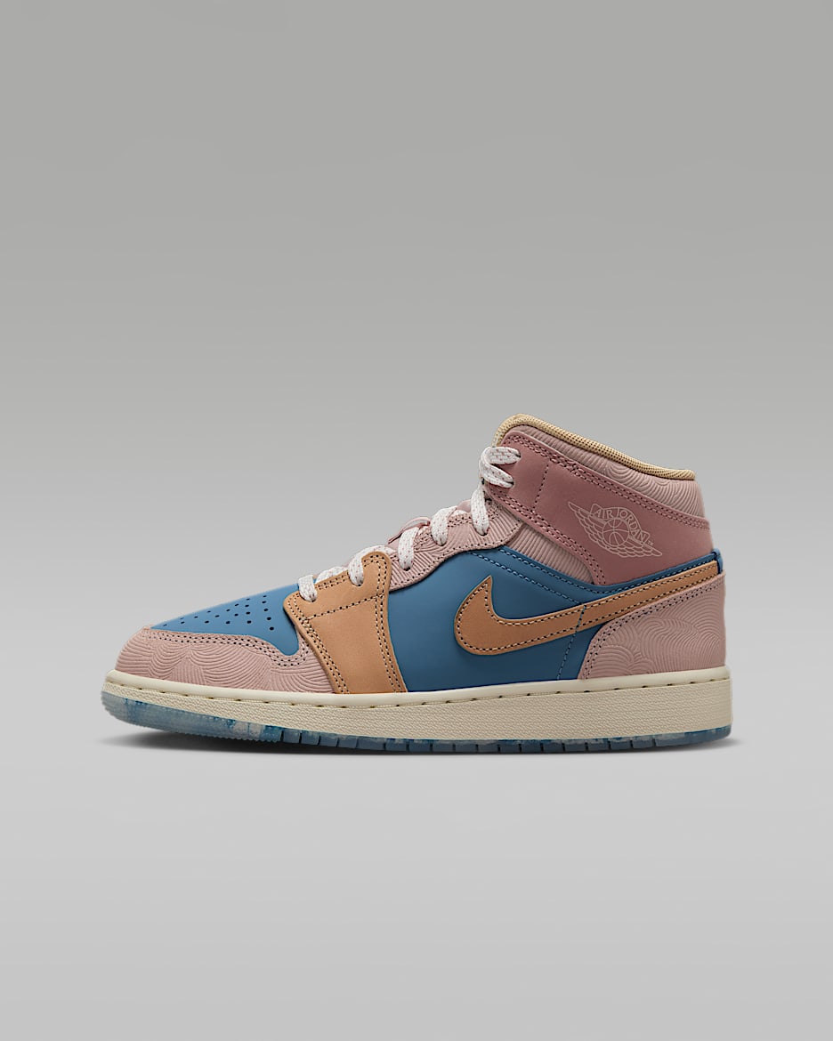 Air Jordan 1 Mid Sneaker School kinderschoen. Nike BE